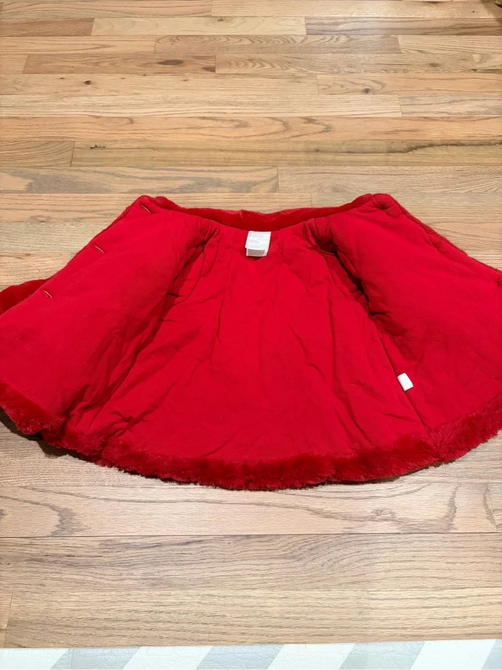 First Impressions toddler girl warm furry red coat